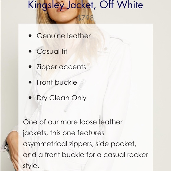 NWT WALTER BAKER Kingsley Leather Jacket - Picture 5 of 6